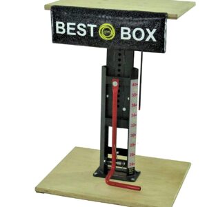 BeckerSport Germany Best Box L, Höhenverstellung mittels Fußbedienung 17 Stufen von 24 bis 40 Inch. (BSG 28974) Profi Plyobox bis 300 kg belastbar, eine Seite gepolstert.