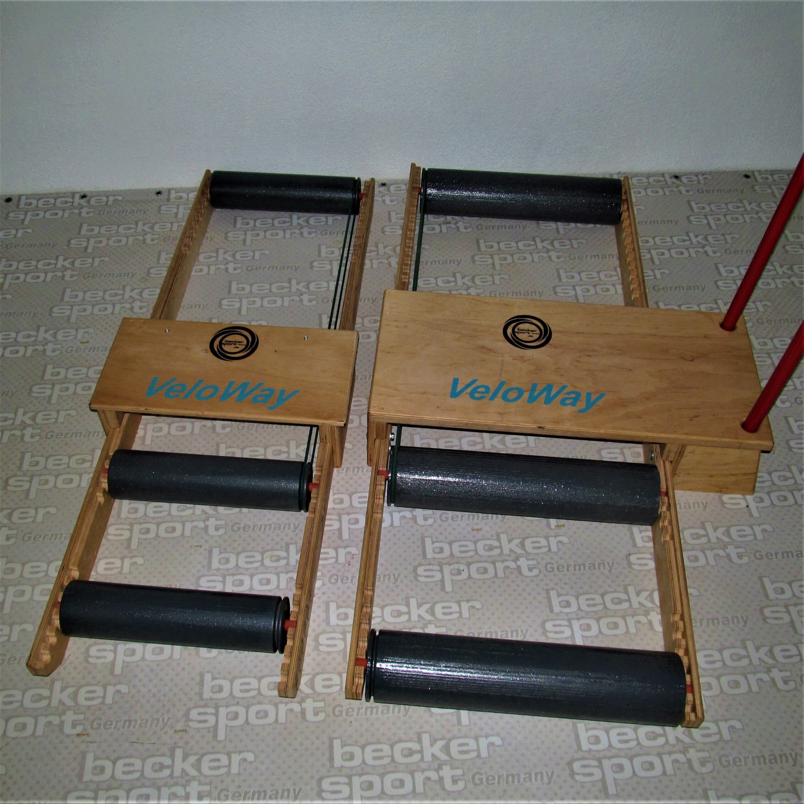 VeloWay Plus von Beckersport-Germany (BSG 28980) mit großem Trittbrett, massiven Rollen und Sicherheitsgriff Radgröße von 14 bis 29 Zoll – Bild 5