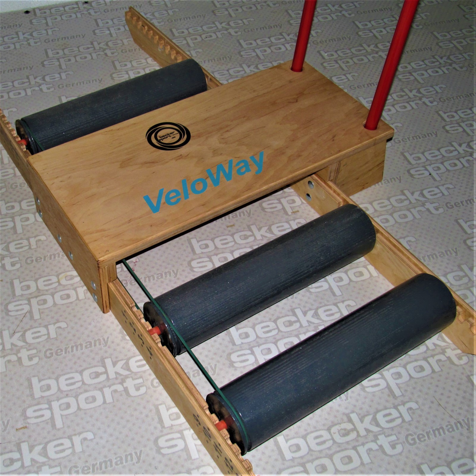 VeloWay Plus von Beckersport-Germany (BSG 28980) mit großem Trittbrett, massiven Rollen und Sicherheitsgriff Radgröße von 14 bis 29 Zoll – Bild 7