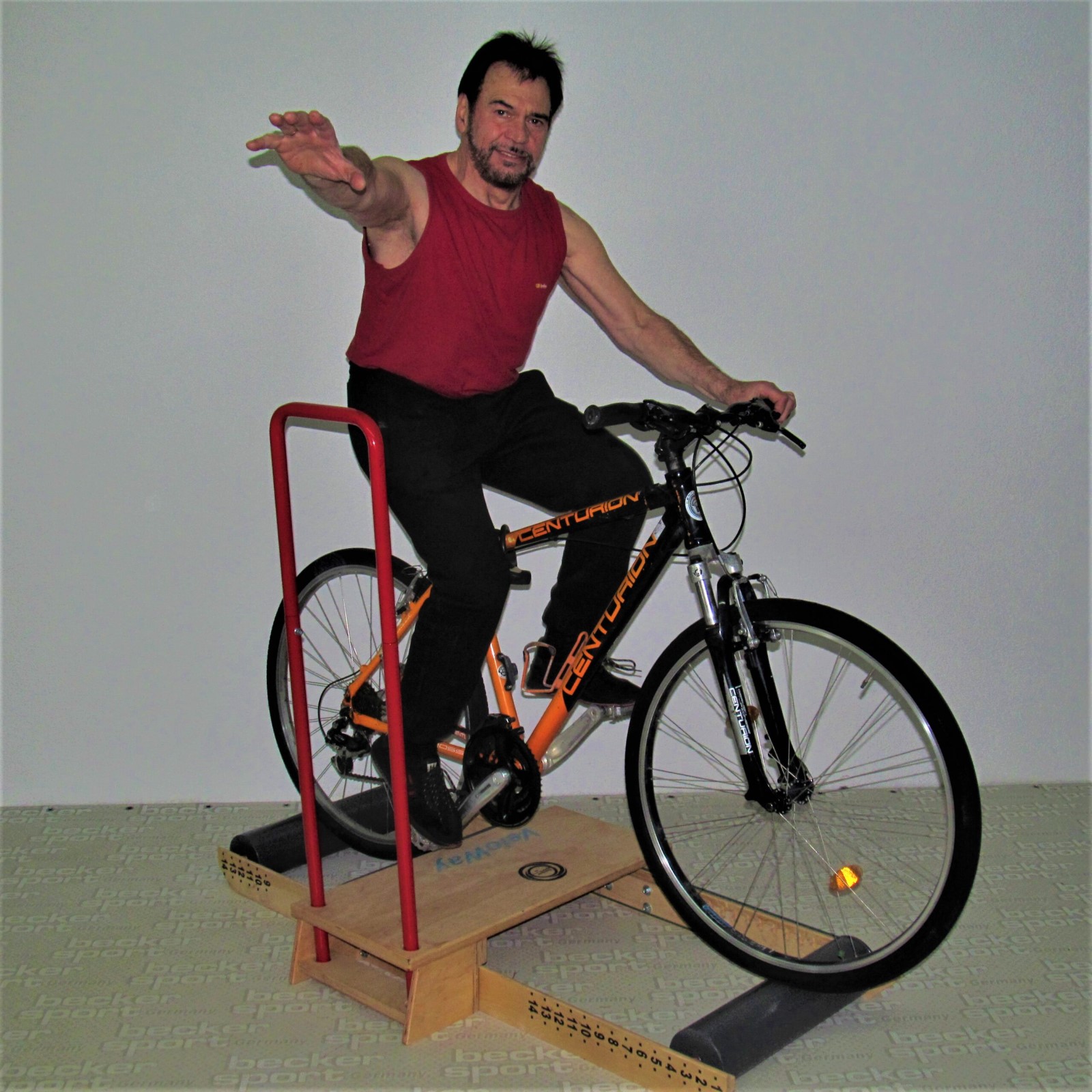 VeloWay Plus von Beckersport-Germany (BSG 28980) mit großem Trittbrett, massiven Rollen und Sicherheitsgriff Radgröße von 14 bis 29 Zoll – Bild 8